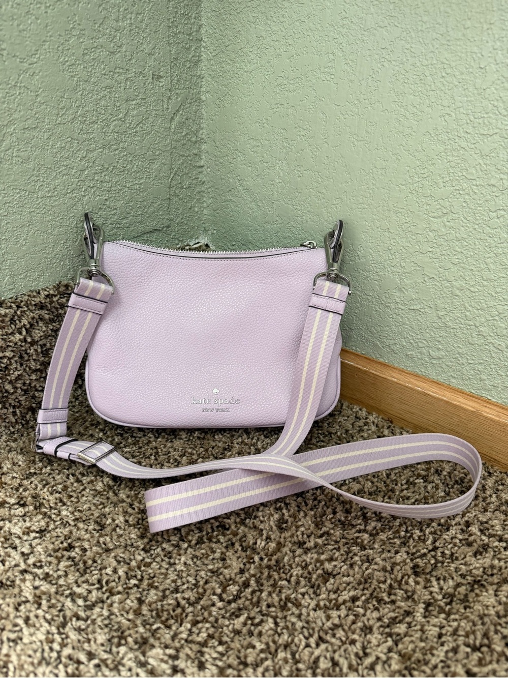 ♠️ kate spade ♠️ - Rosie Crossbody with Striped Strap - Picture 3 of 8